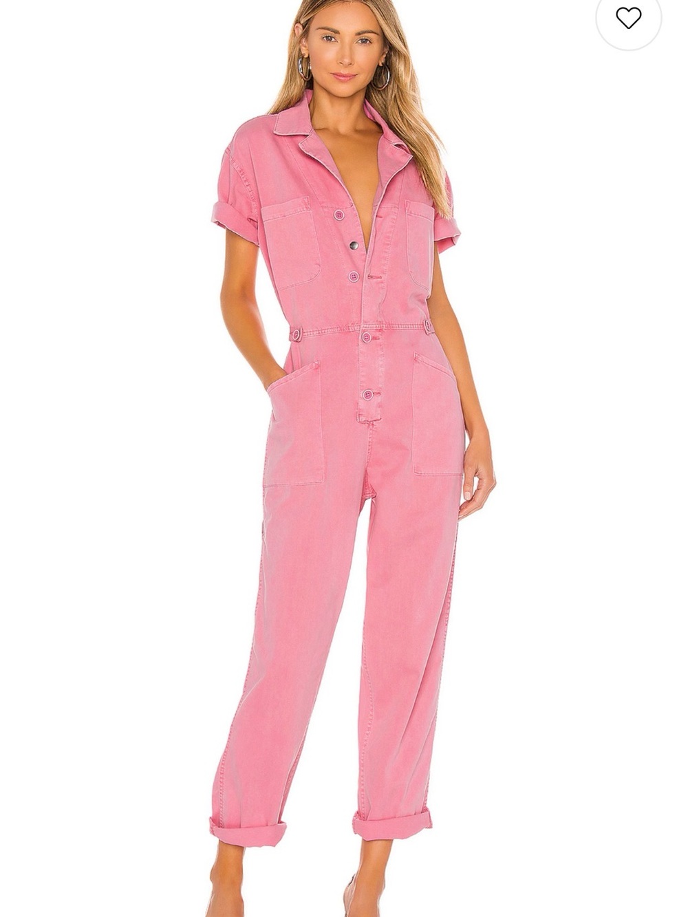 Grover Jumpsuit in Flamingo